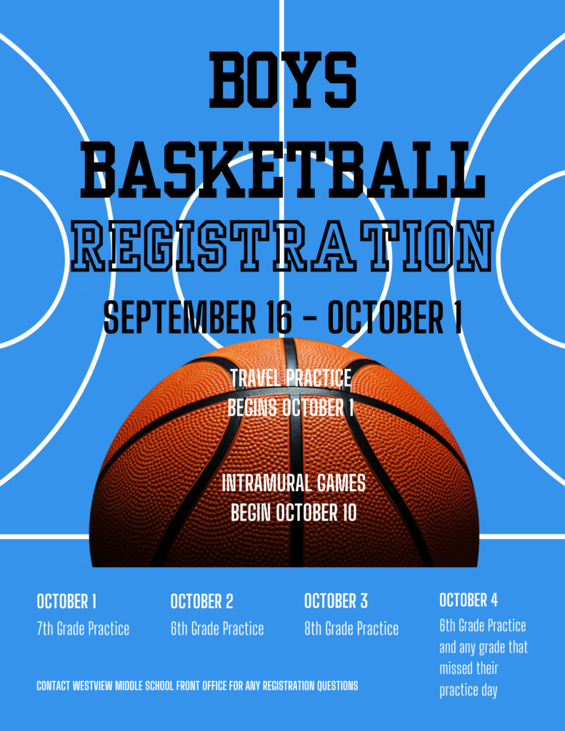 Boys basketball registration